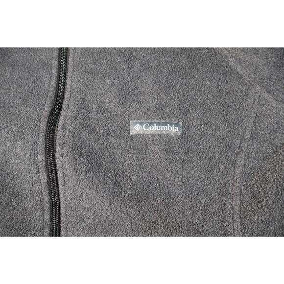 Columbia Jacket Womens 2XL Gray Fleece Full Zip Outdoor Hiking Cold Weather Warm - Picture 3 of 7